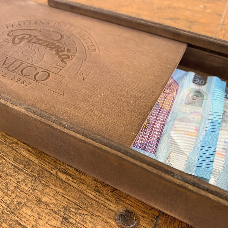 piksl wooden money-box